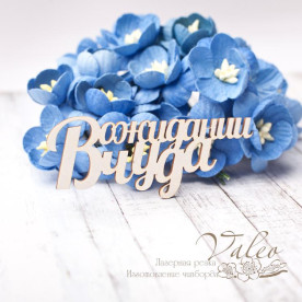 Чипборд В ожидании чуда 63*25мм 2777 Valeo