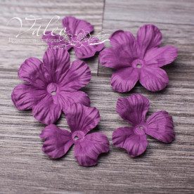 Декоративні паперові Польові квіти 40 * 40мм 2шт 30 * 30 3шт колір фіолетовий 2916 Valeo