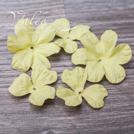 Декоративні паперові Польові квіти 40 * 40мм 2шт 30 * 30 3шт колір жовтий 2908 Valeo