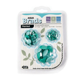 Брадси Basic Brads Painted - Aqua від We R Memory Keepers