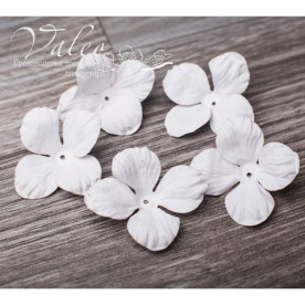 Декоративні паперові Гортензія 35 * 35мм 5шт колір білий 2935 Valeo
