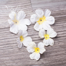 Декоративные бумажные Полевые цветы 40*40мм 2шт 30*30 3шт цвет белый 2936 Valeo