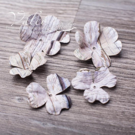 Декоративні паперові Польові квіти 40 * 40мм 2шт 30 * 30 3шт колір дерево 2937 Valeo