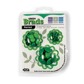 Брадси Basic Brads Painted - Green від We R Memory Keepers