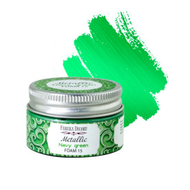Фарба металік Морська зелень, 30 мл, Фабрика Декору