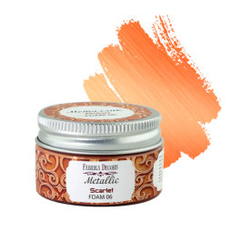 Краска металлик Алый, 30 мл, Фабрика Декору