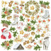 Лист с картинками для вырезания Awaiting Christmas, 30х30, Фабрика Декору
