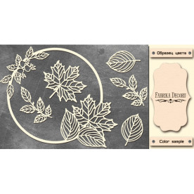 Набор чипбордов Круглая осенняя рамка #479 Milk, Фабрика Декору