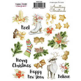 Набор наклеек (стикеров) #083, Awaiting Christmas, Фабрика Декора