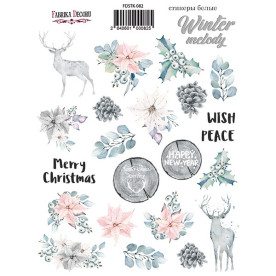 Набор наклеек (стикеров) #082, Winter melody, Фабрика Декору