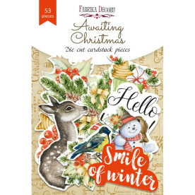 Набор высечек, коллекция Awaiting Christmas, 53шт, Фабрика Декору