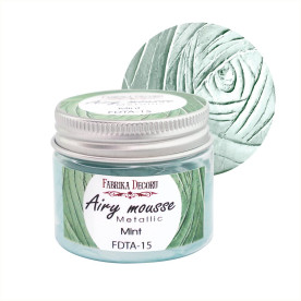 Мус металік, колір М'ята, 50 мл, Фабрика Декору