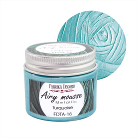Мусс металлик, цвет Бирюза, 50 мл, Фабрика Декору