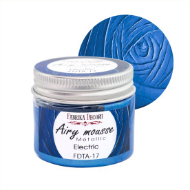 Мусс металлик, цвет Электрик, 50 мл, Фабрика Декору