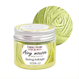 Мусс металлик, цвет Весенняя листва, 50 мл, Фабрика Декору