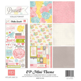 Набор Dearest Kit Mini Theme 6 листов + лист наклеек от Echo Park
