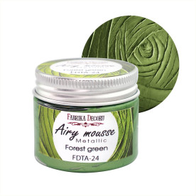 Мус металік, колір Лісова зелень, 50 мл, Фабрика Декору