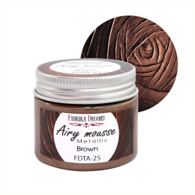 Мусс металлик, цвет Коричневый, 50 мл, Фабрика Декору