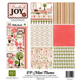 Набор бумаги Bundle of Joy Kit Mini Theme 6 листов + лист наклеек от Echo Park