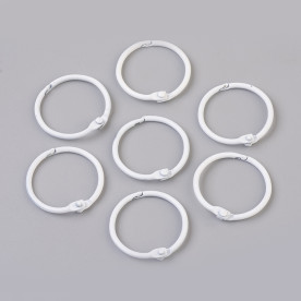 Кольцо для альбомов, самозажимное, 30 мм, белый, 1 шт.