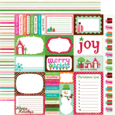 Двусторонний лист бумаги Journaling Cards от Echo Park