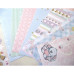 Набор бумаги Baby Shower (8 листов + 1 лист 15х30 см) 30х30 см, Курдибановская