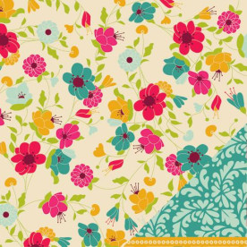 Лист Скраппапір з лаковим покриттям Orchid Bistro Varnish від American Crafts