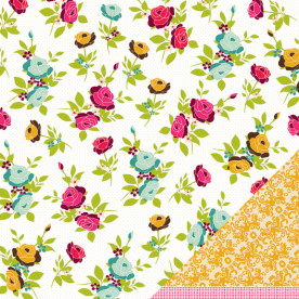 Лист скрапбумаги Rose's Kitchen Varnish с лаком, American Crafts