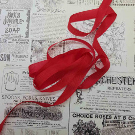 Шеббі-стрічка Turkey Red - Hug Snug, 14 мм, 90 см