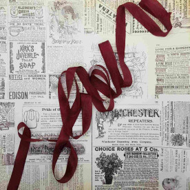 Шебби-лента Tropic Wine - Hug Snug, 14 мм, 90 см