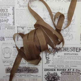 Шебби-лента Tobacco Brown - Hug Snug, 14 мм, 90 см