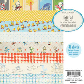 Набір паперу для скрапбукінгу Little Boy Blue 15х15 см від Crate Paper