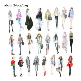 Набір наклейок Дівчата, 24 шт