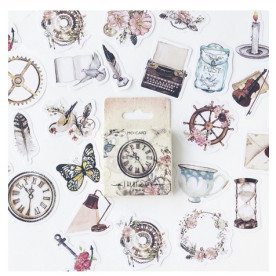 Набор наклеек Винтажная романтика, 46 шт