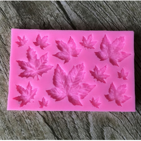 Молд Листочки кленовые, 9.5х6 см