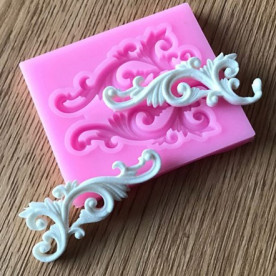 Молд Изящные Завитки, 6 см