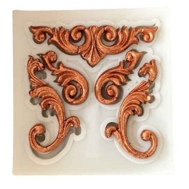 Молд Завитки, 6 см