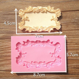 Молд Старинная рамочка, 1 шт, 7х4.5 см