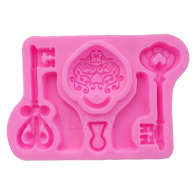 Молд Ключи и замочные скважины, 7х5.5 см