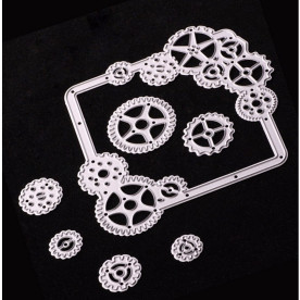 Набір ножів для вирізання Стимпанк, 10х10,5 см