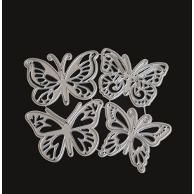 Нож для вырезания Бабочки, 4 шт, 11,6х10,2 см