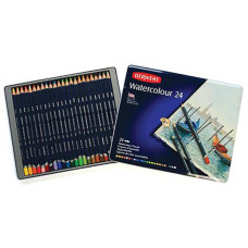 Набор акварельных карандашей Watercolour, 24 шт, металлическая коробка, Derwent