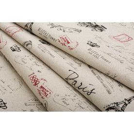 Ткань декоративная Винтажный узор, хлопок-вискоза, размер 55х65 см