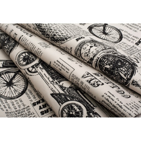 Тканина вінтажний візерунок, 50х50 см, бавовна-віскоза