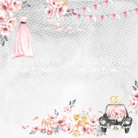 Лист двусторонней бумаги для скрапбукинга Say Yes #33-03, Фабрика Декору