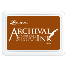 Перманентные чернила для штампинга Archival Ink Sepia от Ranger