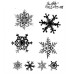 Набір гумових штампів Grunge Flakes, Tim Holtz