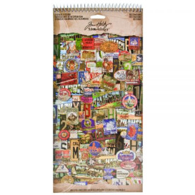 Набор наклеек Salvage Stickers - Destinations 15х30 см, Tim Holtz