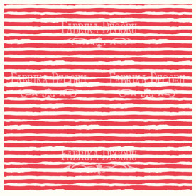 Деко Веллум (лист кальки з малюнком) Червоно-білі смуги, Фабрика Декору