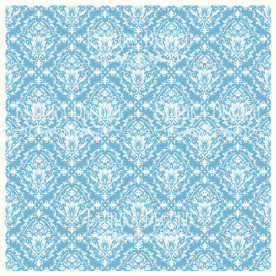 Деко веллум (лист кальки с рисунком) Голубой Дамаск, Фабрика Декору
